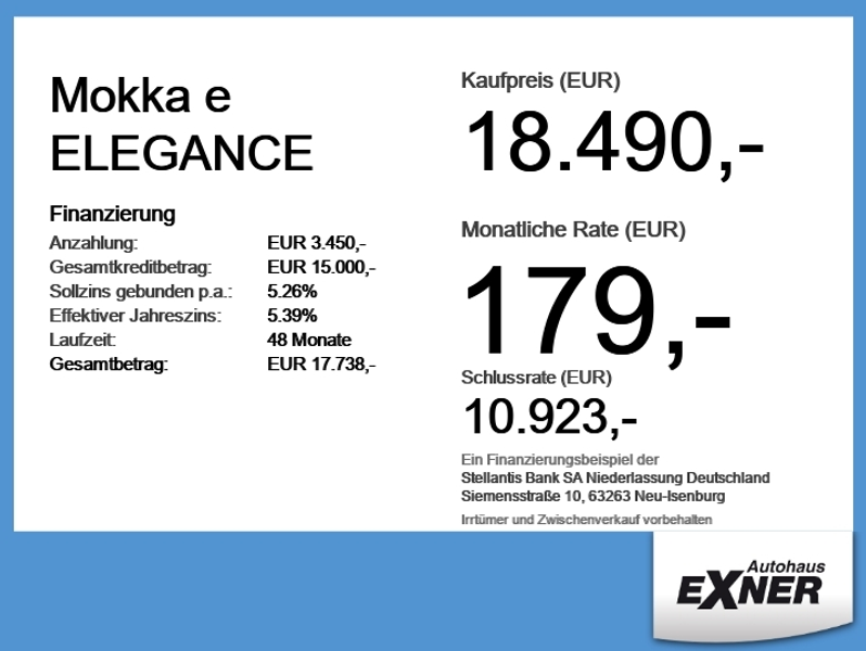 Opel Mokka-E Mokka e ELEGANCE LED+SHZ+Winterp.+Fernlichtass. — photo 4