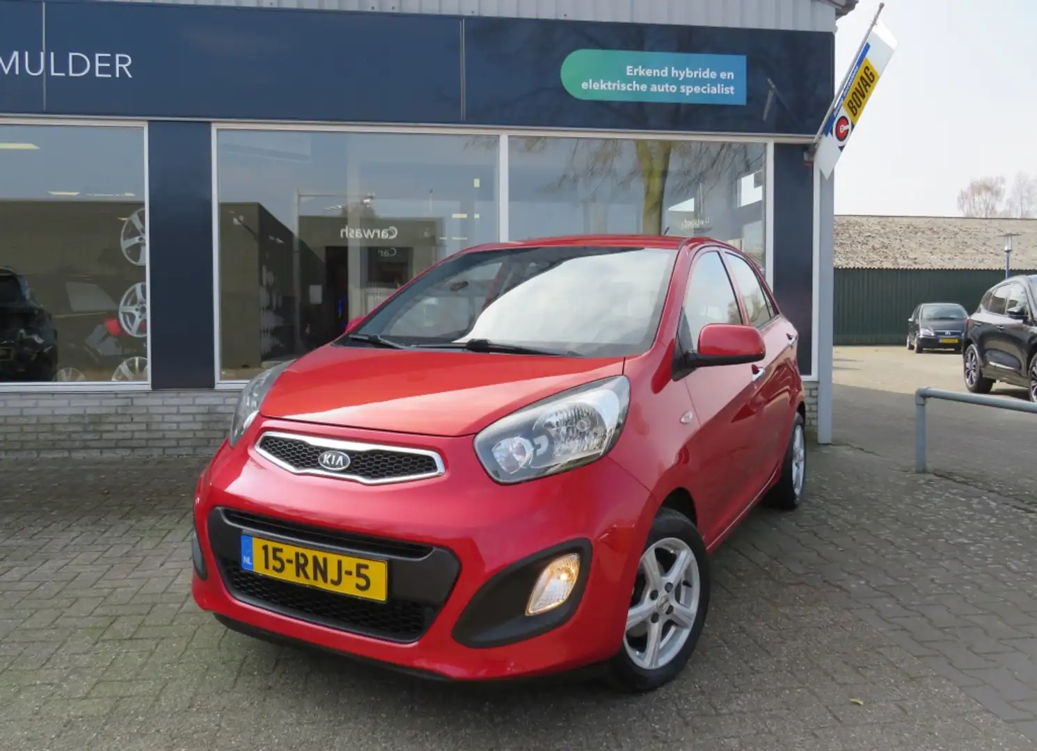 Kia Picanto 1.2 CVVT Comfort Pack AIRCO/ECC / LM VELGEN Rood - 1