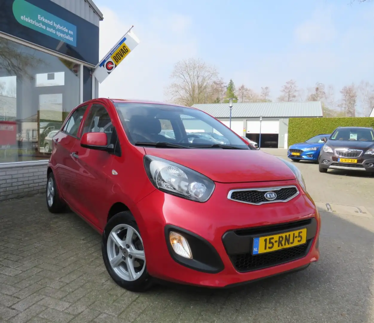 Kia Picanto 1.2 CVVT Comfort Pack AIRCO/ECC / LM VELGEN Rood - 2