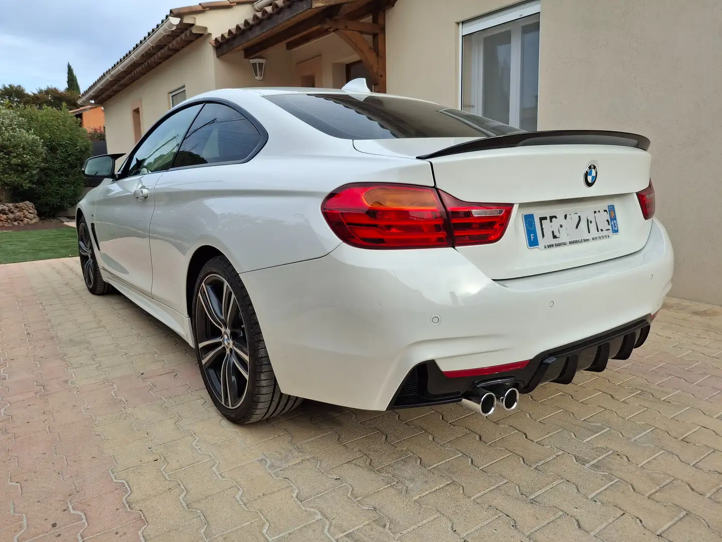 BMW 420 Coupe 420d xDrive 190 ch M Sport A Blanc - 2