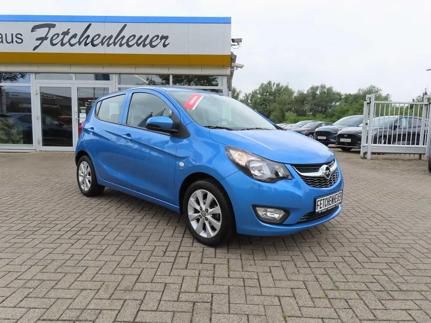 Opel Karl 1.0 Active m. KLIMA+SHZ+TEMP+PDC+BLUET+ALU Blauw - 1