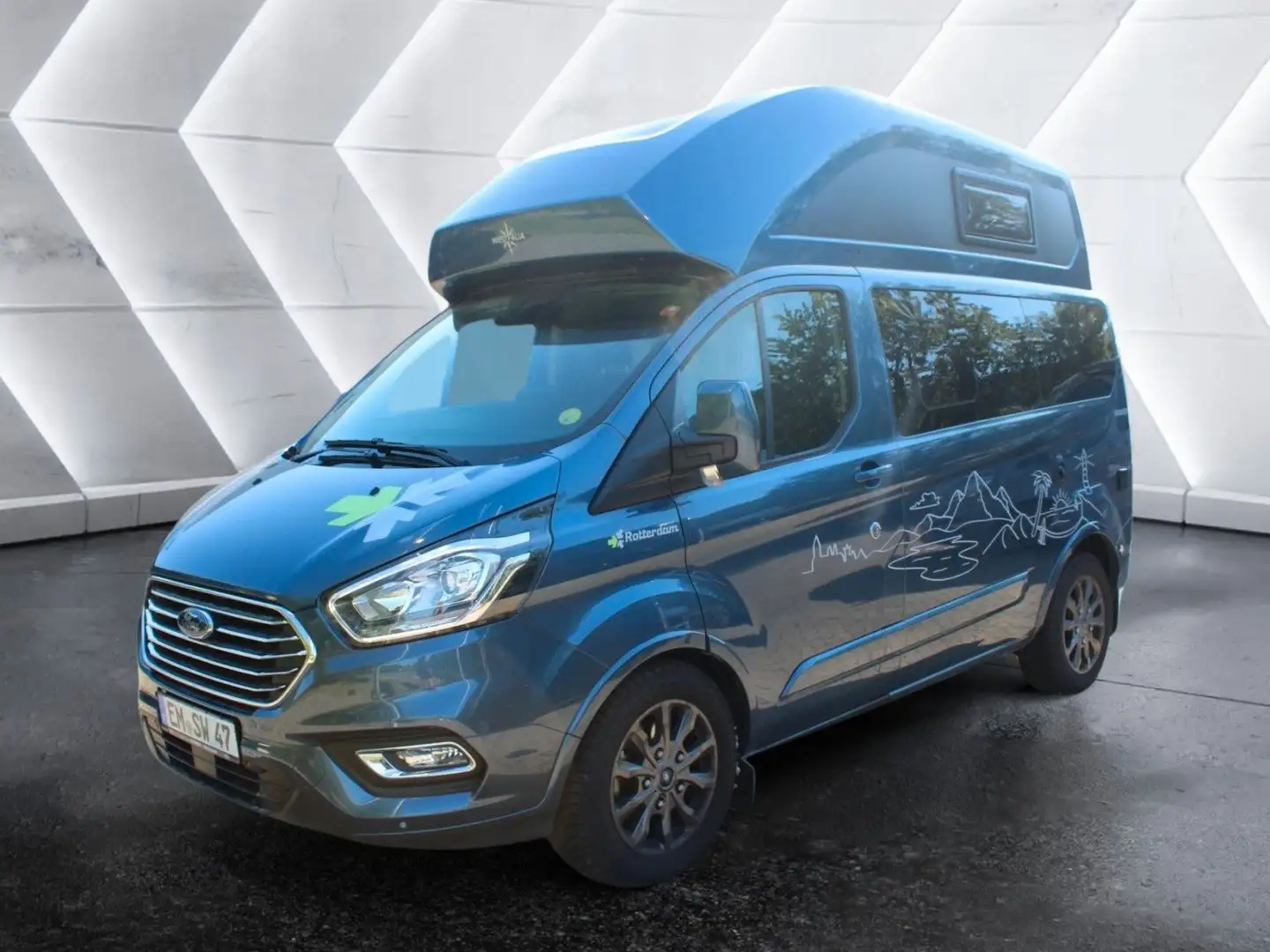 Ford Nugget Limited Hochdach Blau - 1