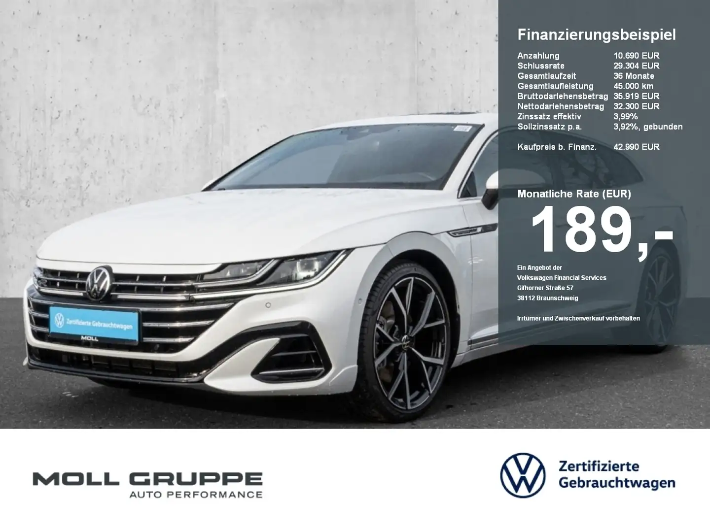 Volkswagen Arteon Shooting Brake 2.0 TSI 4MOTION DSG R-Line Weiß - 1
