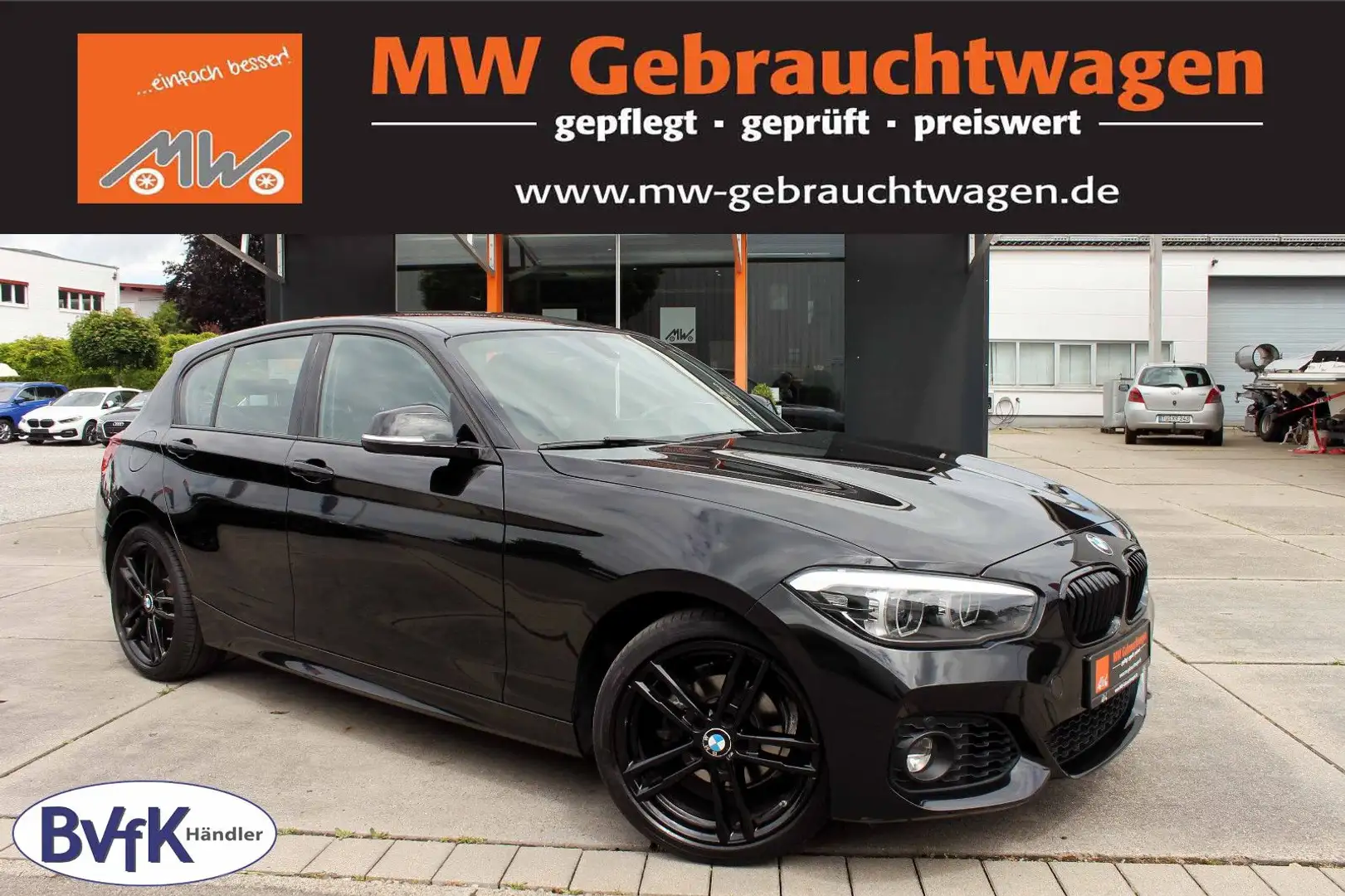 BMW 118 i F20 Edition M-Sport Shadow LED SHZ NAV KAM Noir - 1