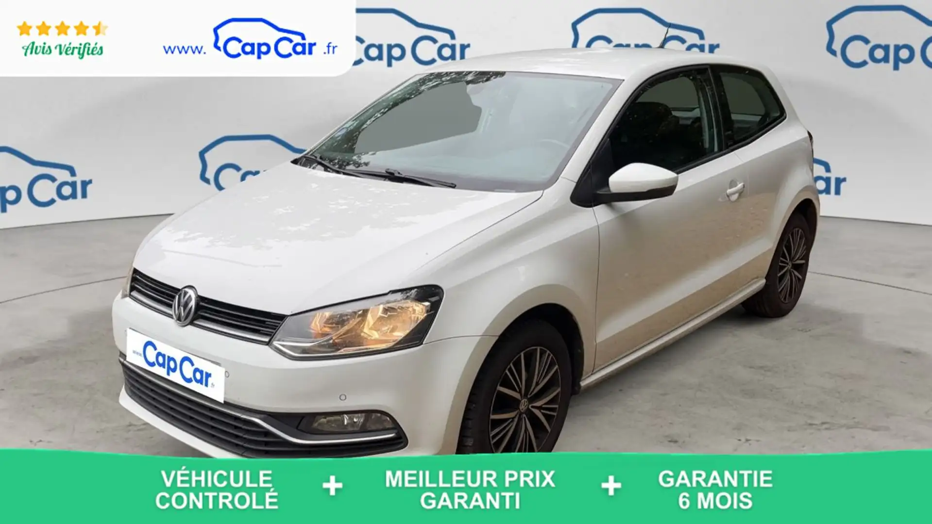 Volkswagen Polo 1.2 TSI 90 DSG7 Match - Automatique Blanc - 1