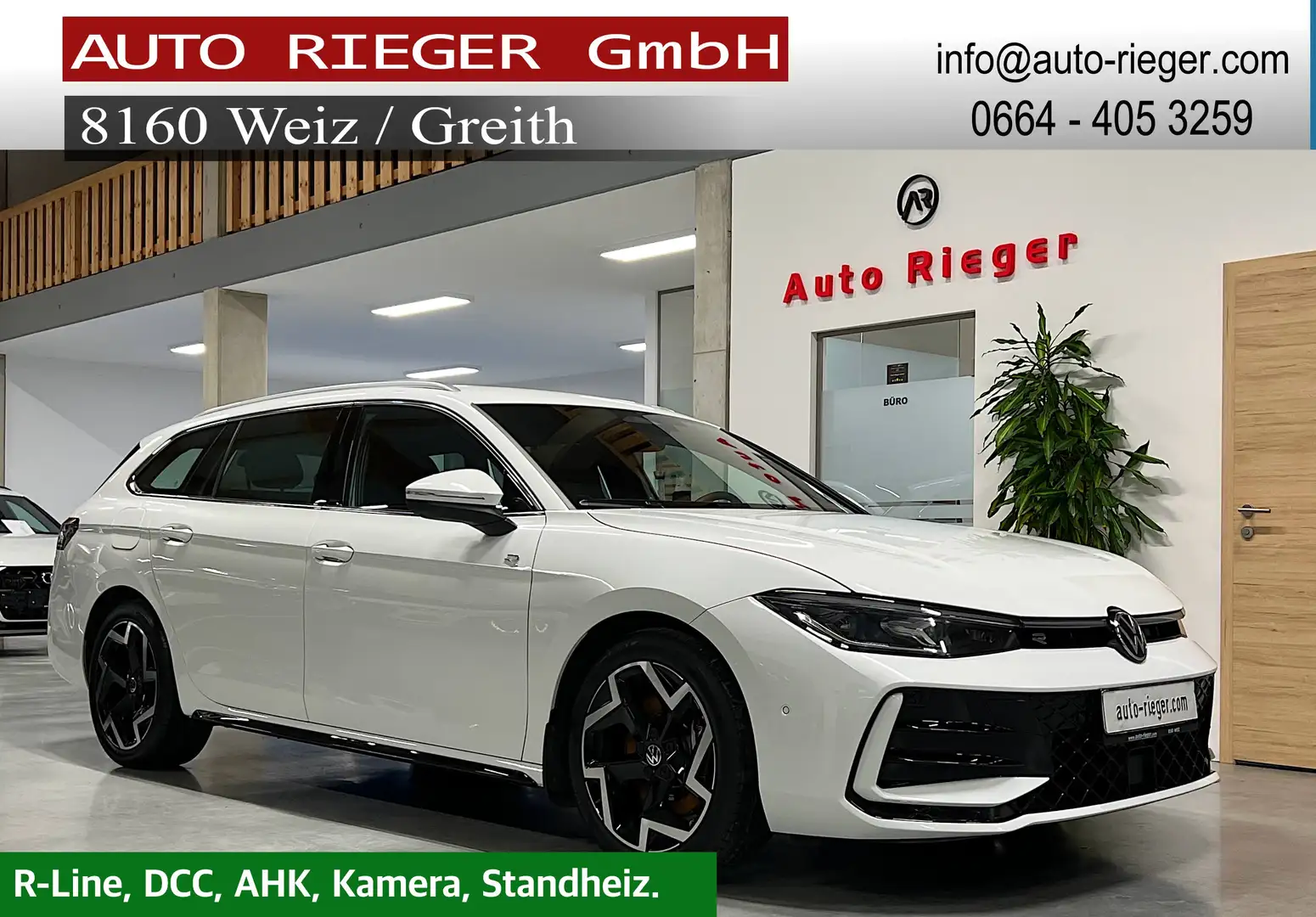 Volkswagen Passat Variant 2.0 TDI 142 kW 4Motion R-Line Massage, AHK, ACC Weiß - 1