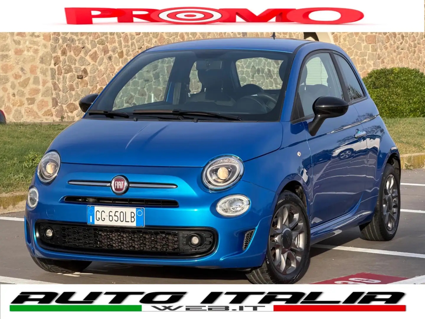Fiat 500 HYBRID SPORT CONNECT+NAVI CARPLAY APPLE&ANDROID Bleu - 1