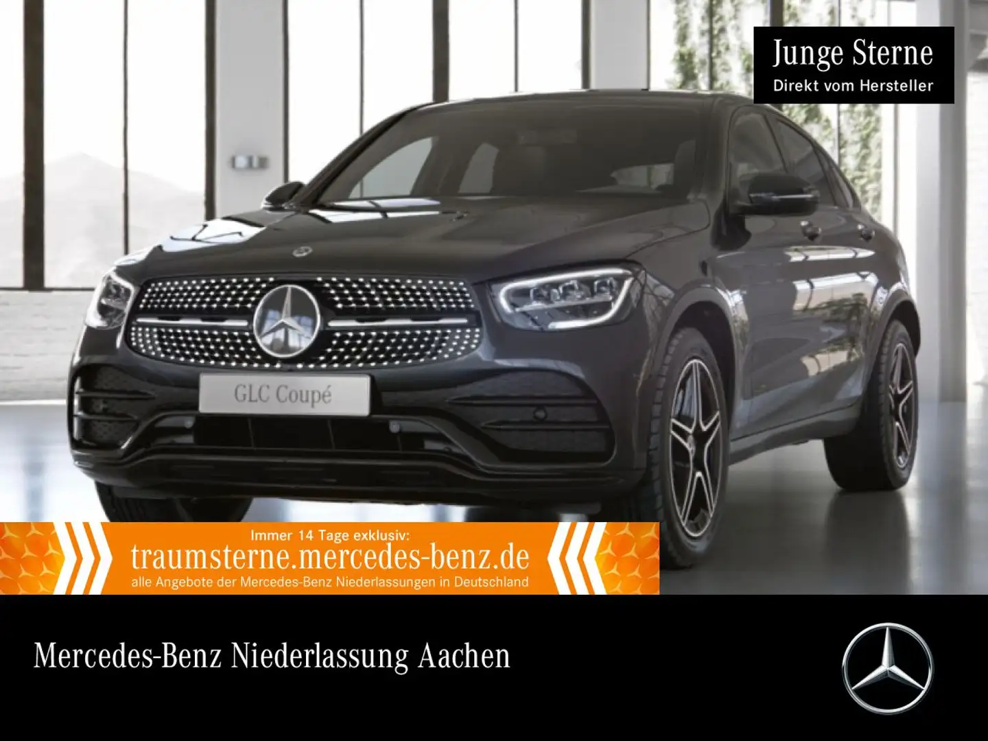 Mercedes-Benz GLC 300 e Coupé 4M AMG+NIGHT+AHK+LED+BURMESTER+9G Grau - 1
