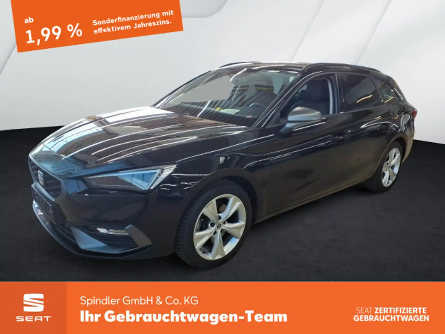 SEAT Leon Sportstourer FR 2.0 TDI DSG / Matrix, ACC Schwarz - 1