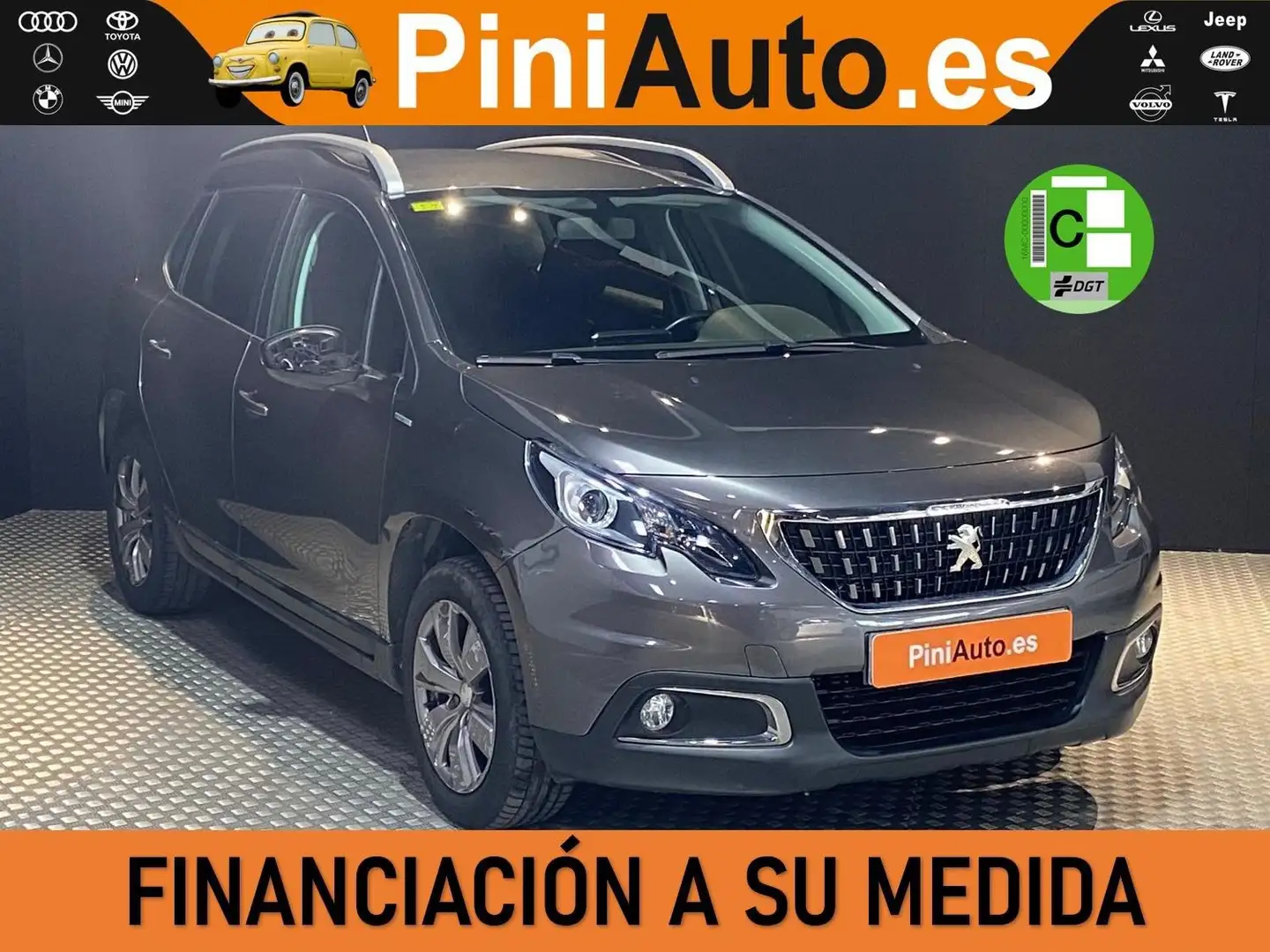 Peugeot 2008 1.6 BlueHDI Style 100 Gris - 1