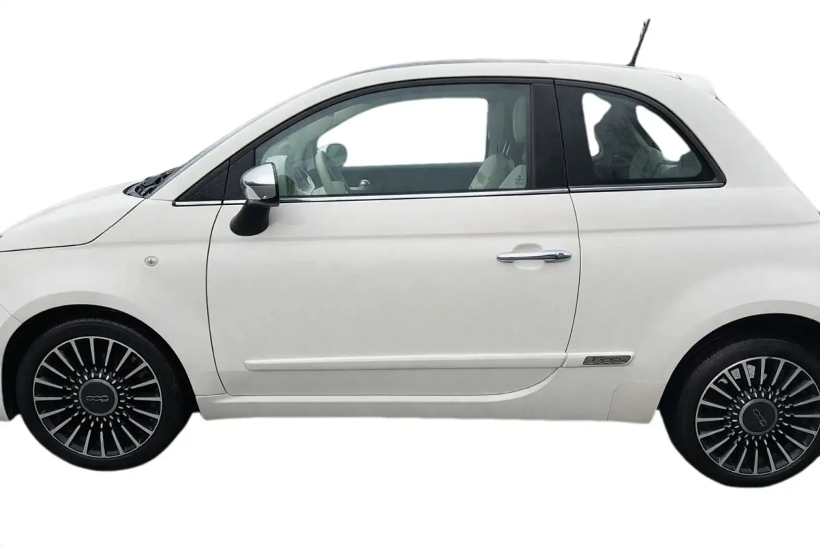 Fiat 500 0.9 TwinAir 85 Lounge - Toit ouvrant Blanc - 2