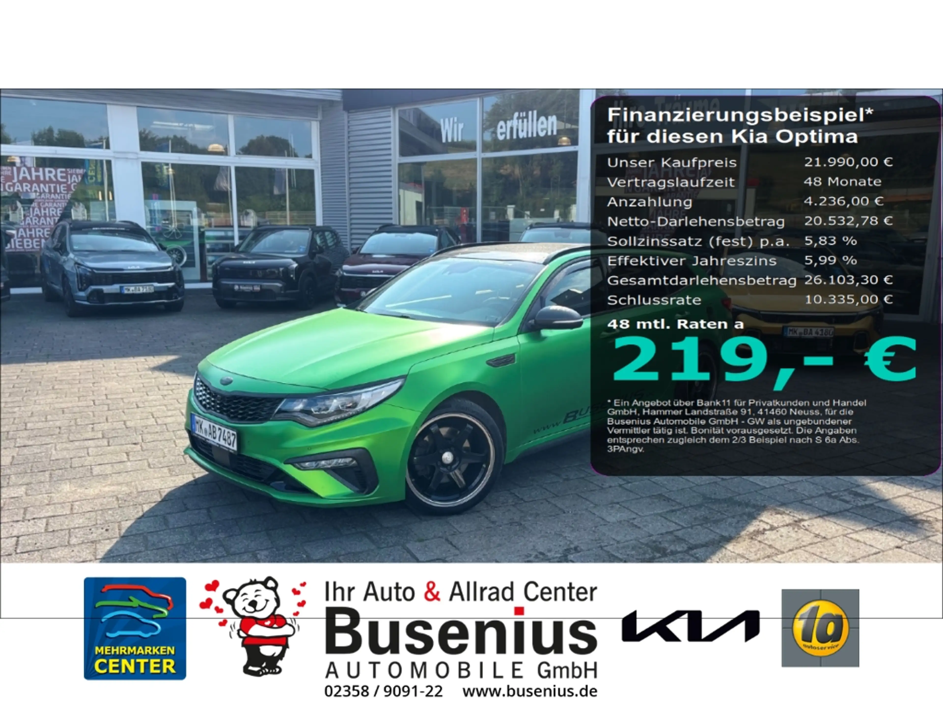 Kia Optima Sportswagon 1.6D DCT GT-Line +Tec+Pano+SHZ+B-Power