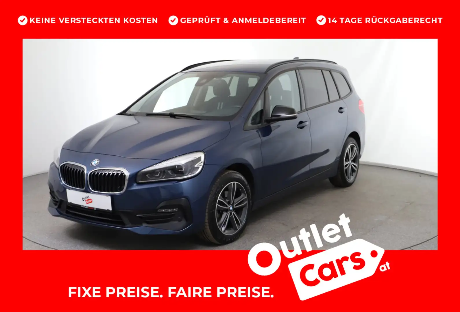 BMW 216 BMW 216d Gran Tourer Sport Line Aut. Niebieski - 1