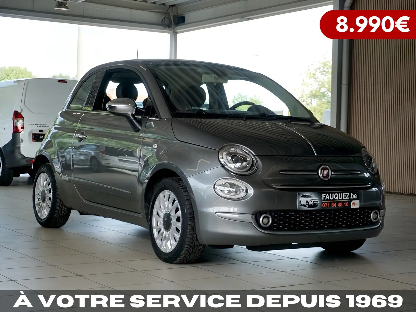Fiat 500 • Navi - Capteurs de recul - Bluetooth ✅ Gris - 1