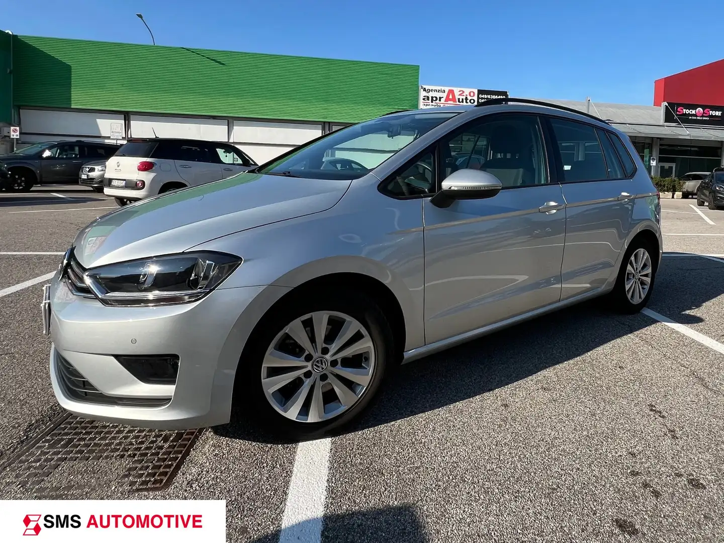 Volkswagen Golf Sportsvan 1.6 tdi Highline Executive 115cv dsg Zilver - 1