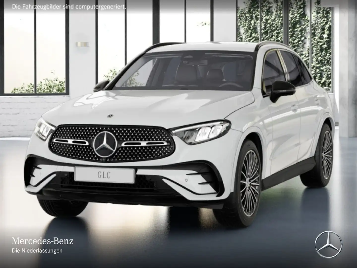 Mercedes-Benz GLC 200 d 4M AMG+NIGHT+360+AHK+LED+TOTW+KEYLESS+9G Weiß - 2