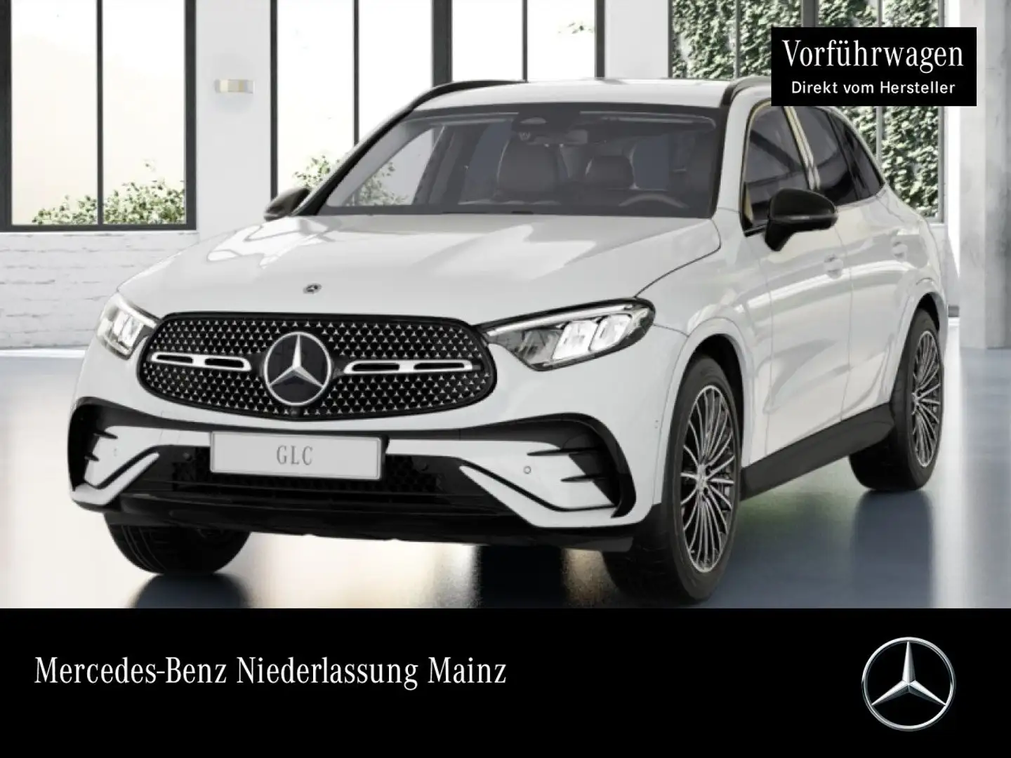 Mercedes-Benz GLC 200 d 4M AMG+NIGHT+360+AHK+LED+TOTW+KEYLESS+9G Weiß - 1