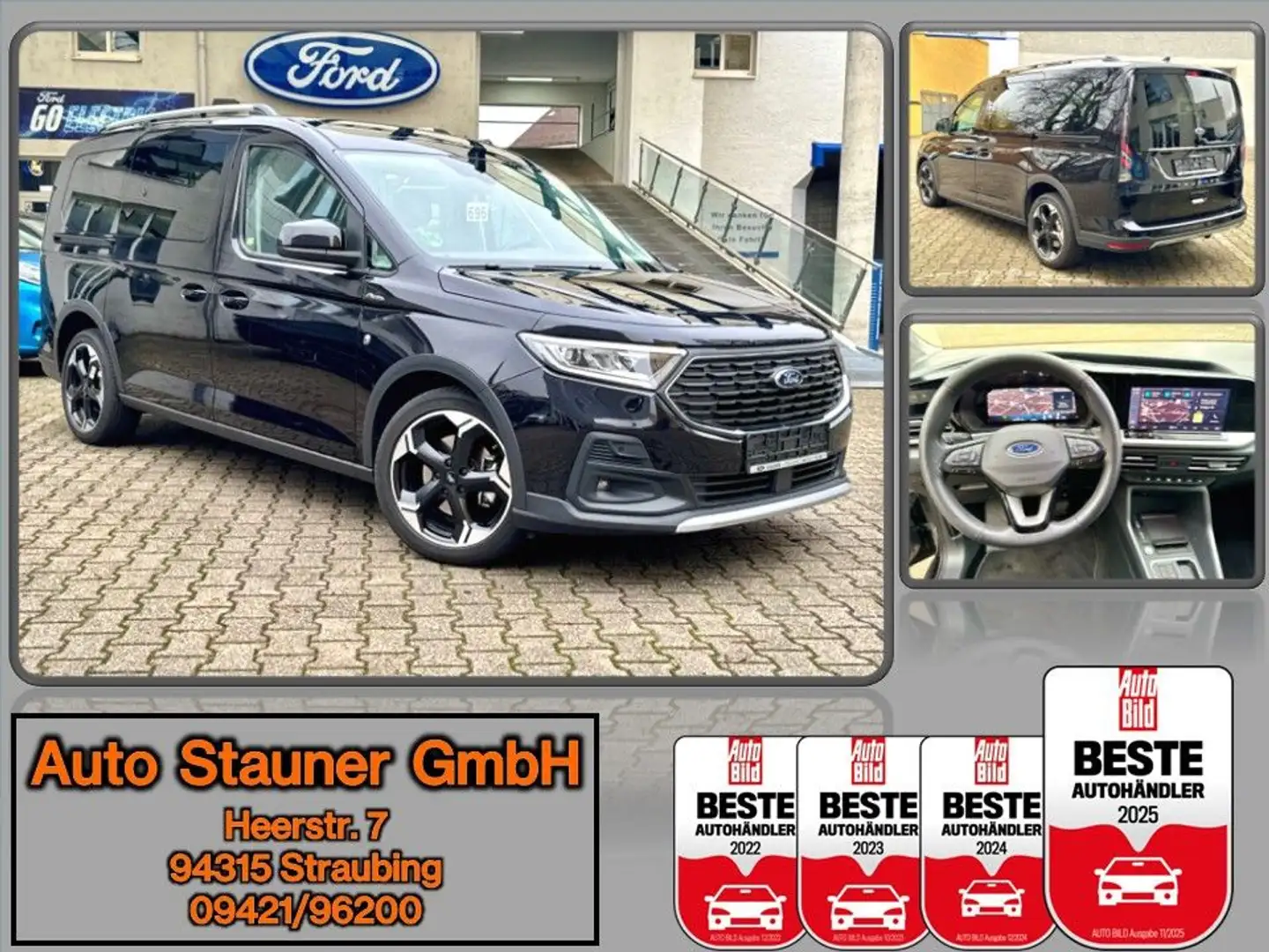 Ford Grand Tourneo Connect Active 2.0 Automatik/AHK/ Schwarz - 1