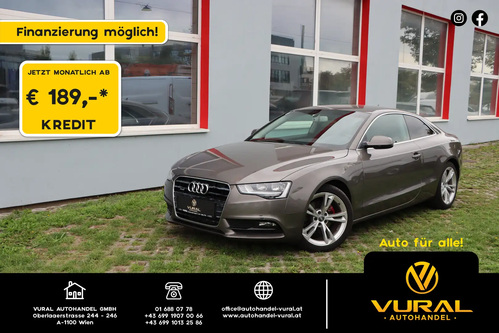 Audi A5 2.0 TDI Quattro | LED | LEDER | Tempomat | NAVI | Bruin - 1
