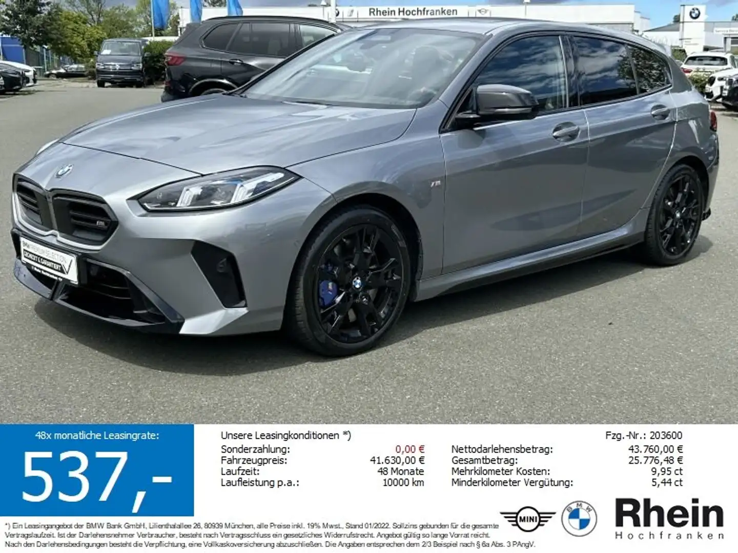 BMW 135 M xDrive 1000 € AKTIONSPRÄMIE Grau - 1