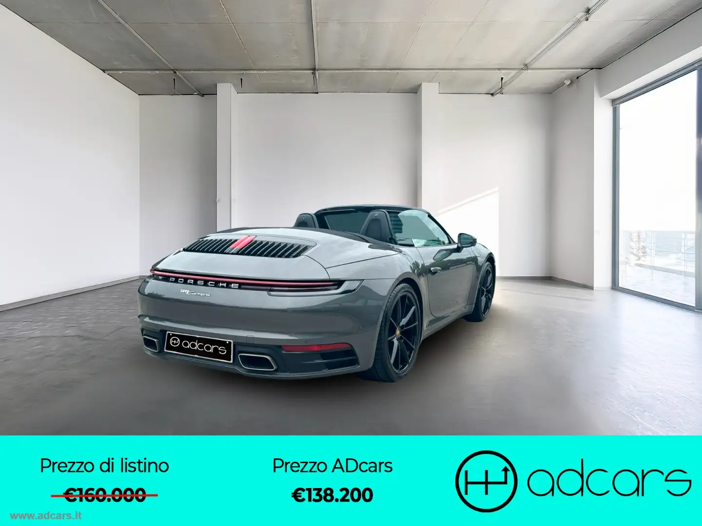 Porsche 911 Carrera Cabriolet FARI LED MATRIX PDLS+ Gris - 2