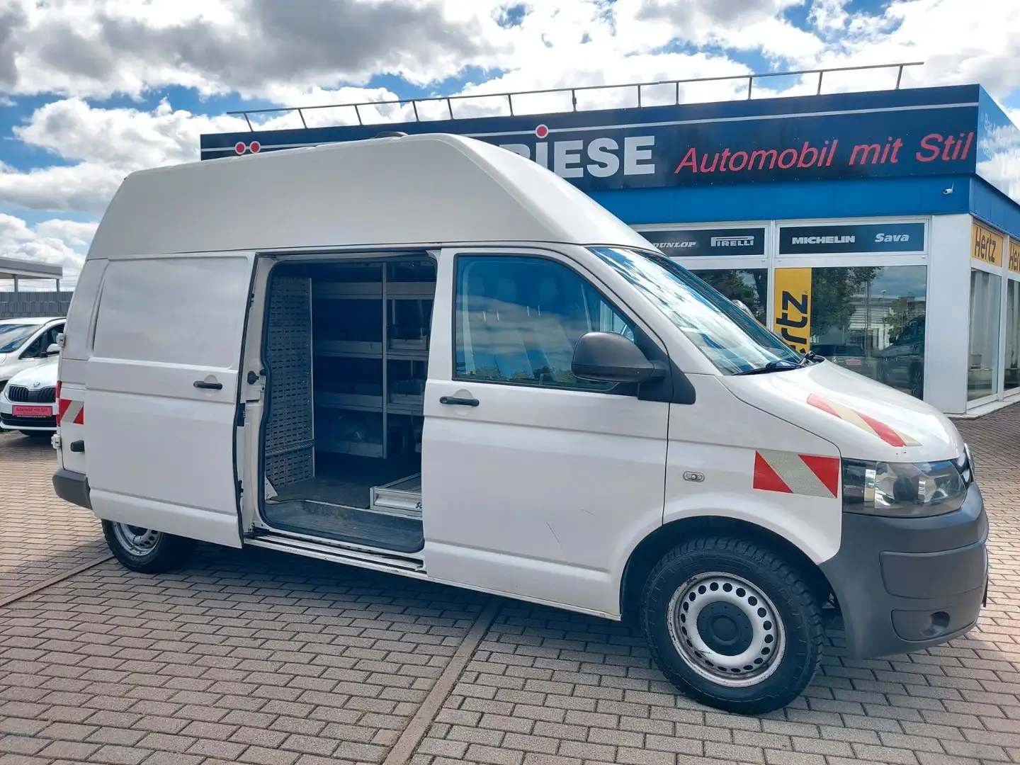 Volkswagen T5 Transporter Kasten Kombi Hoch lang Camper Weiß - 1