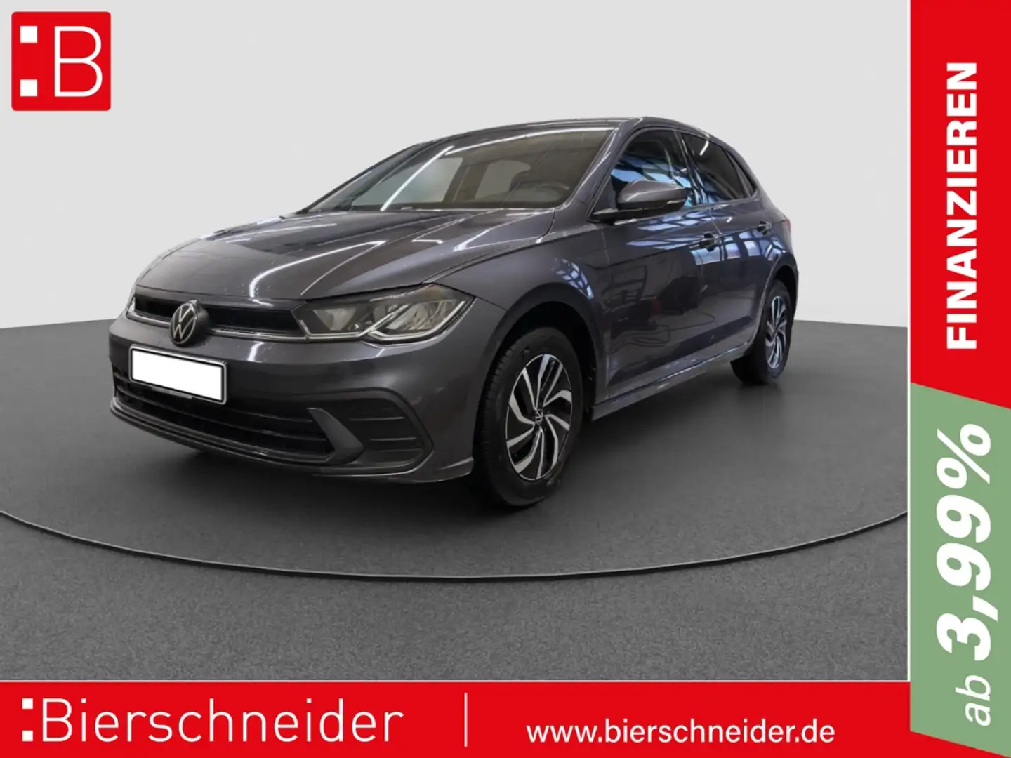 Volkswagen Polo 1.0 TSI Life NAVI LED ACC SHZ PARKP Grau - 1