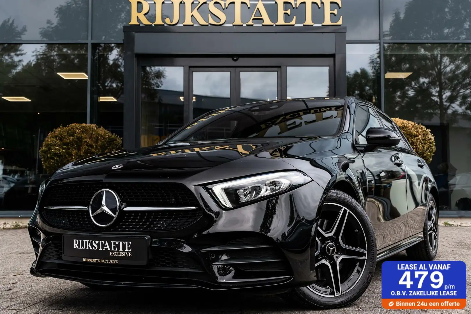 Mercedes-Benz A 250 A250e AMG|PANO|18''|CARPLAY|PLUG-IN|SFEERV Zwart - 1