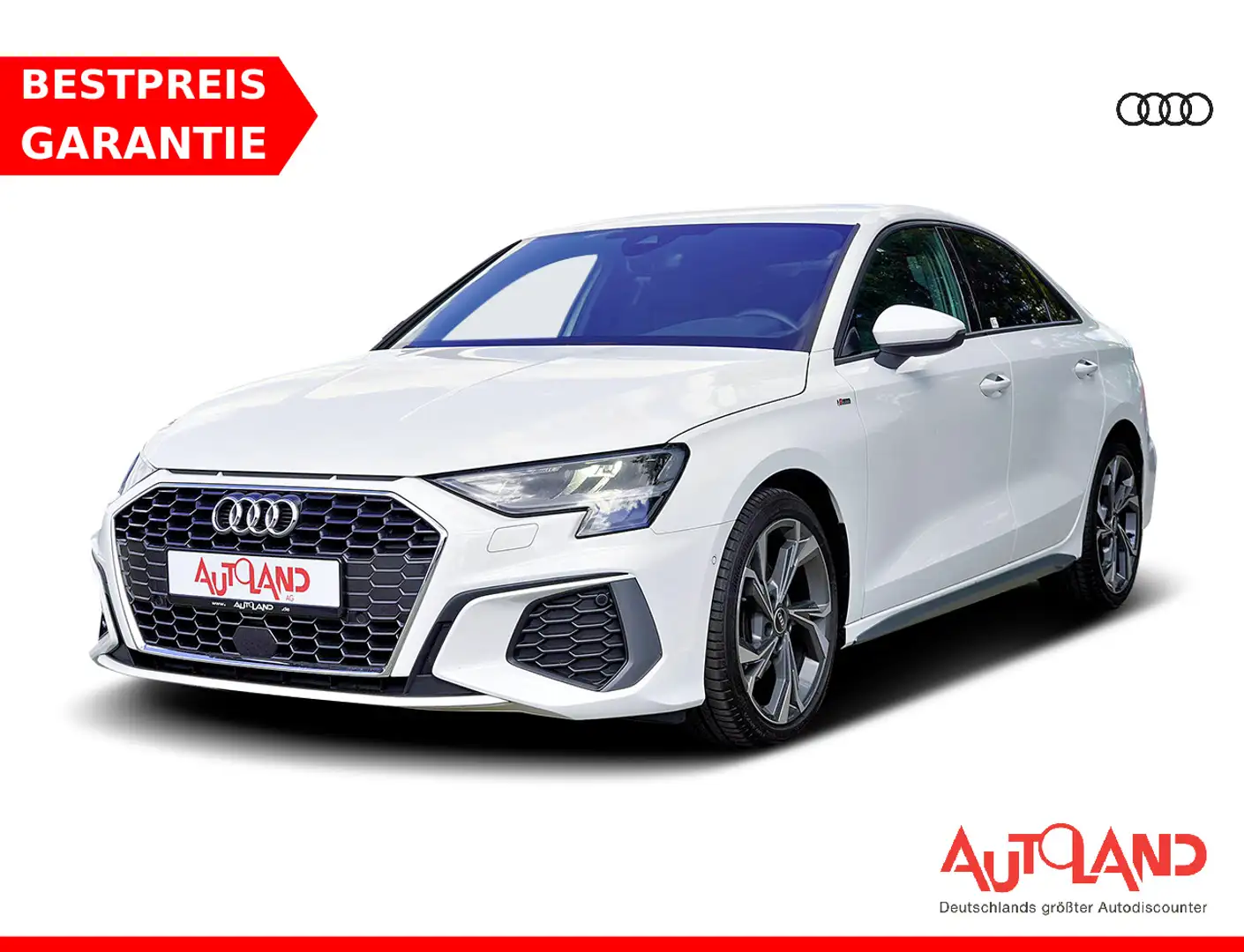 Audi A3 Limousine 30 TFSI S-line LED Virtual Cockpit Blanc - 1