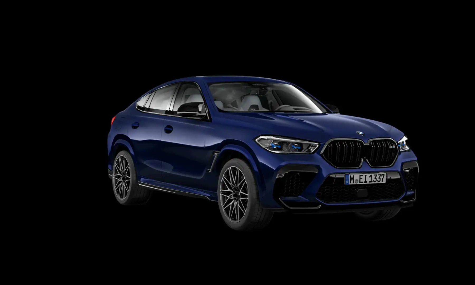 BMW X6 M Competition, pano, tr.haak, 21", H/K, Laser, memor Blauw - 2