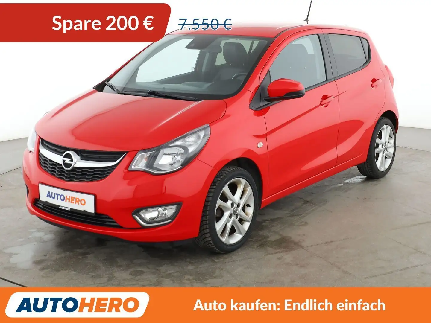 Opel Karl 1.0 Exklusiv *TEMPO*PDC*SHZ*LHZ*ALU*KLIMA* Rouge - 1