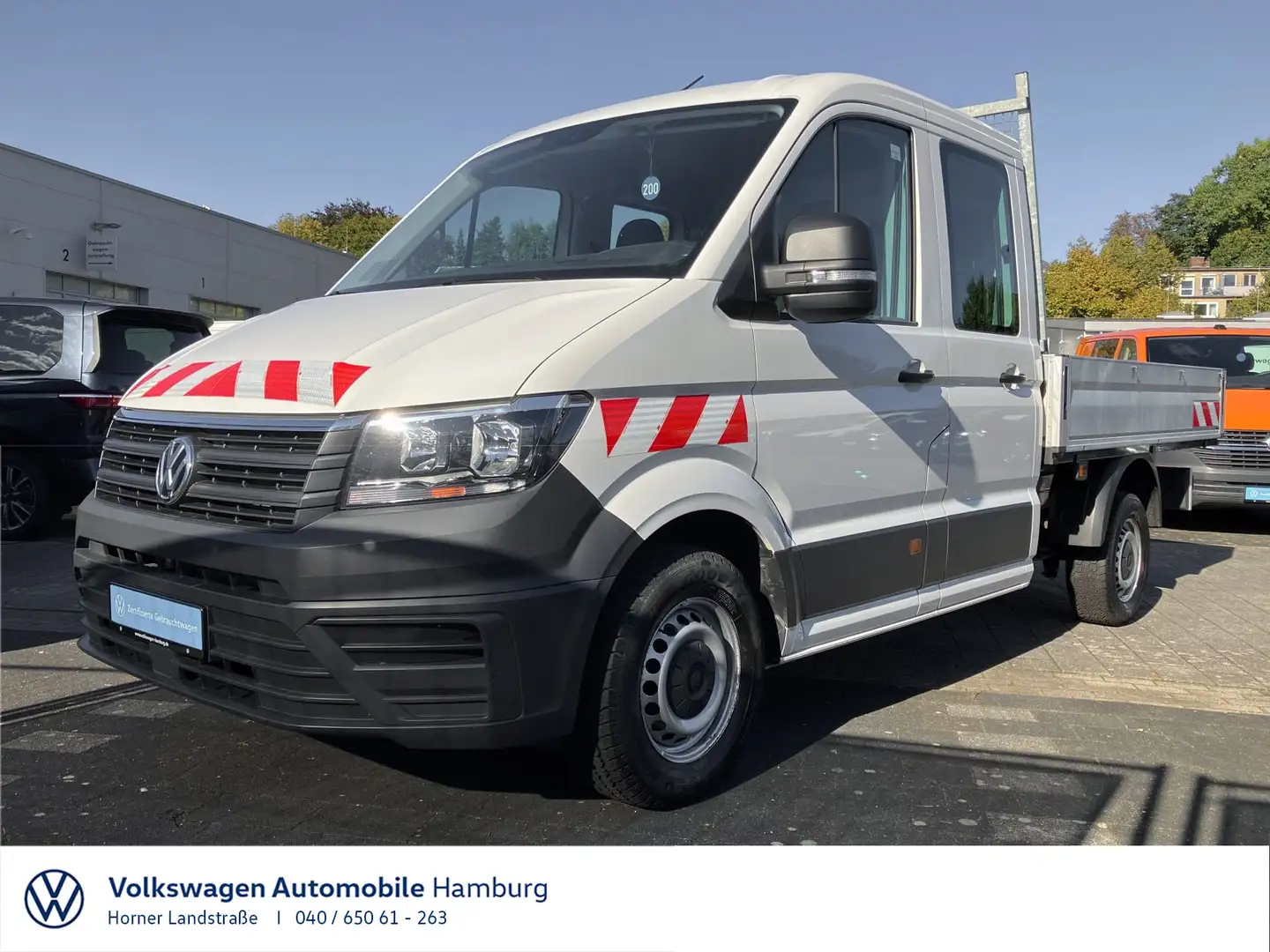 Volkswagen Crafter 35 Pritsche DOKA 2.0 TDI MR AHK Klima Weiß - 1