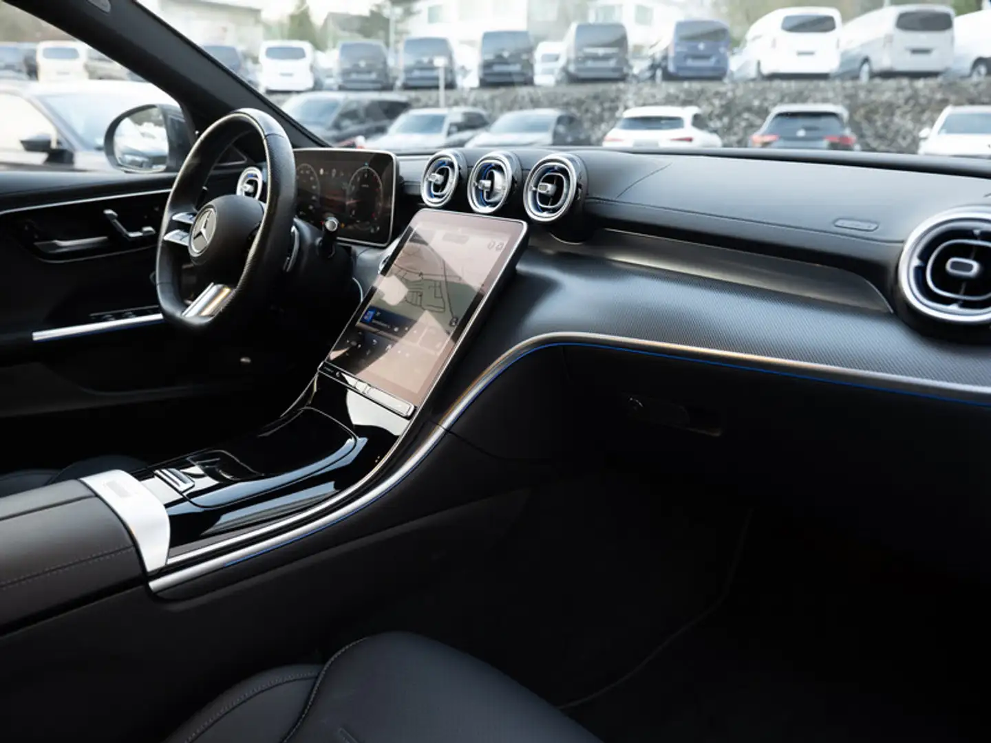 Mercedes-Benz C 200 AMG-Sport/Pano/Burm/HUD/Distr/Memo/19' Grau - 2