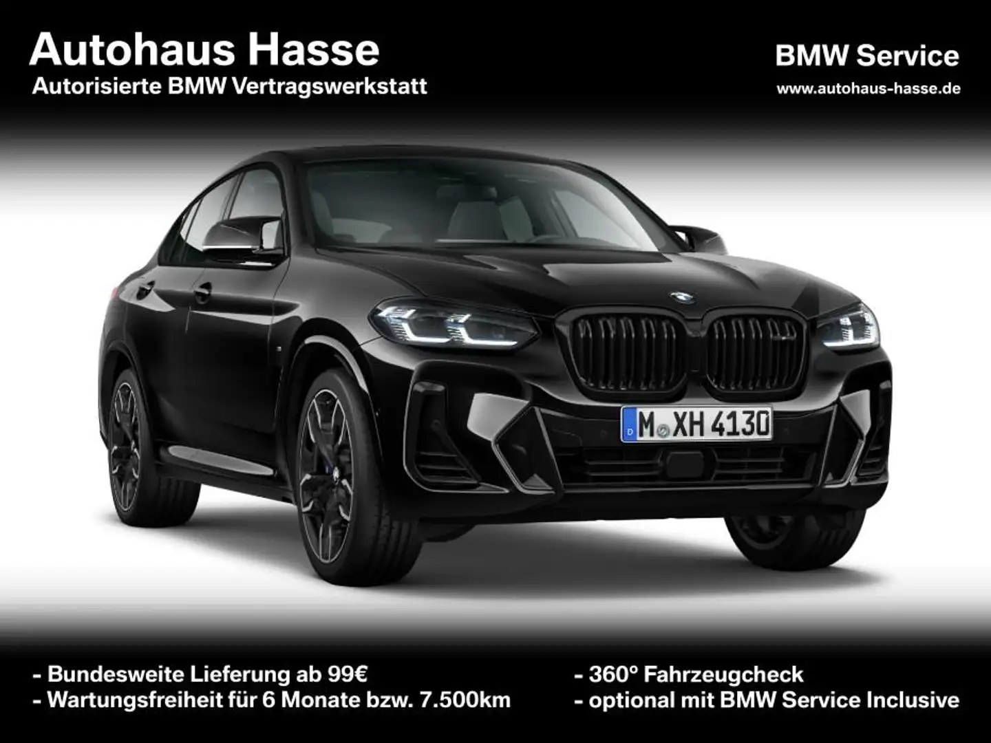 BMW X4 M d +21Z H/K PANO DrAPro LASER AHK HUD LENKHZ Zwart - 1