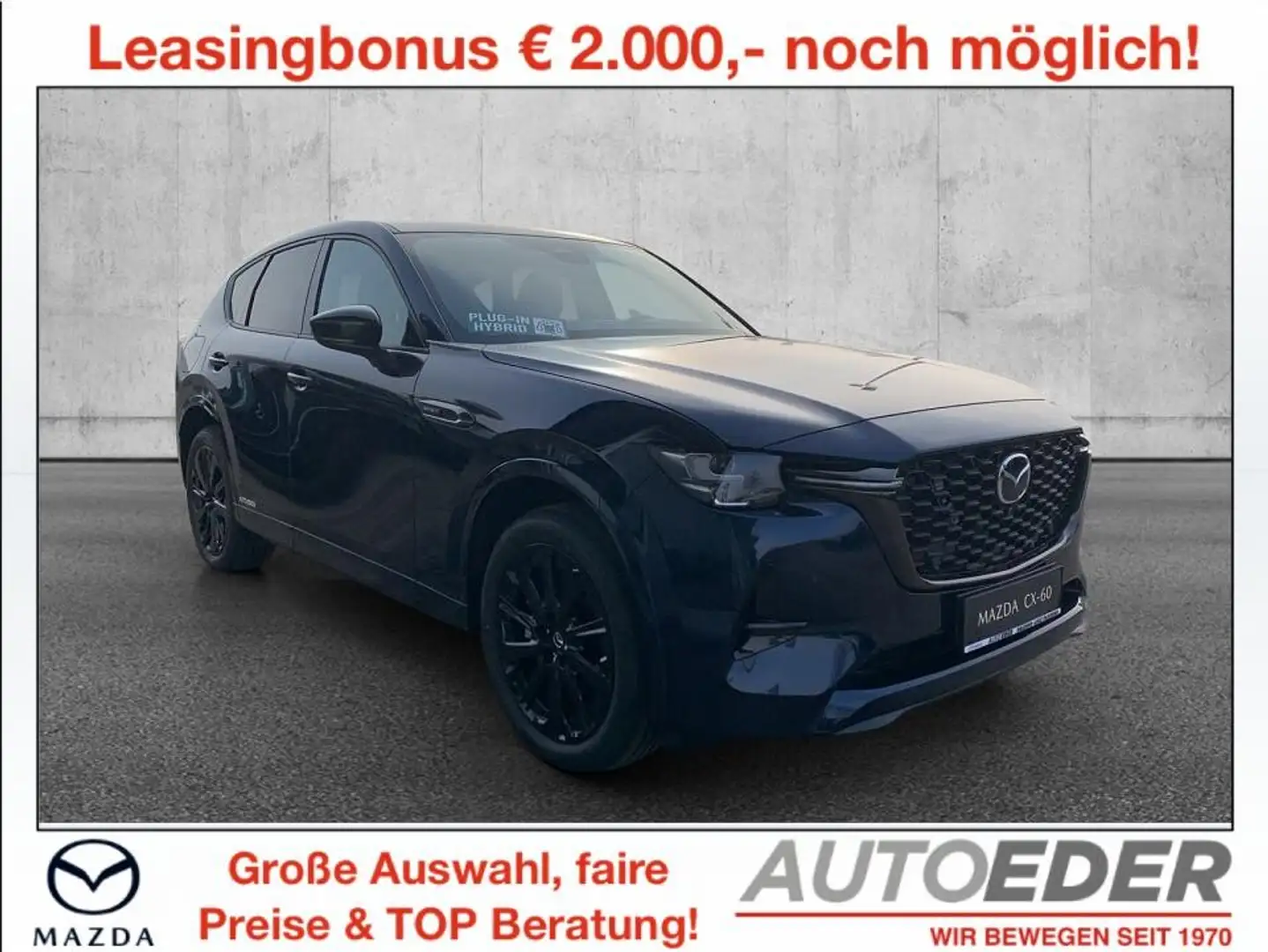 Mazda CX-60 2.5L e-SKYACTIV PHEV AWD HOMURA PLUS Aut. Blau - 1
