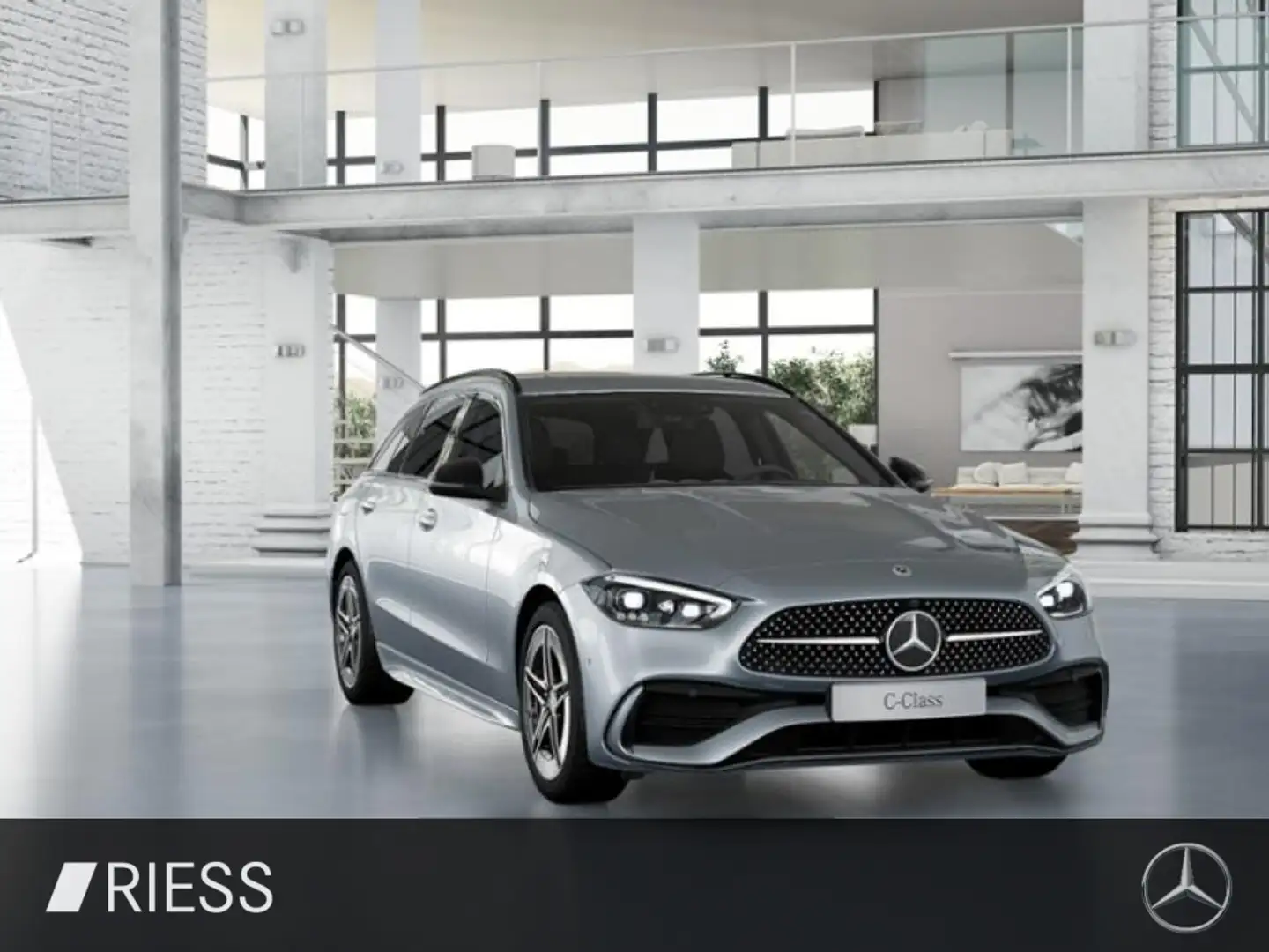Mercedes-Benz C 300 e T AMG+Night+Fahrass.P+HUD+AHK+360+Navi Plateado - 2