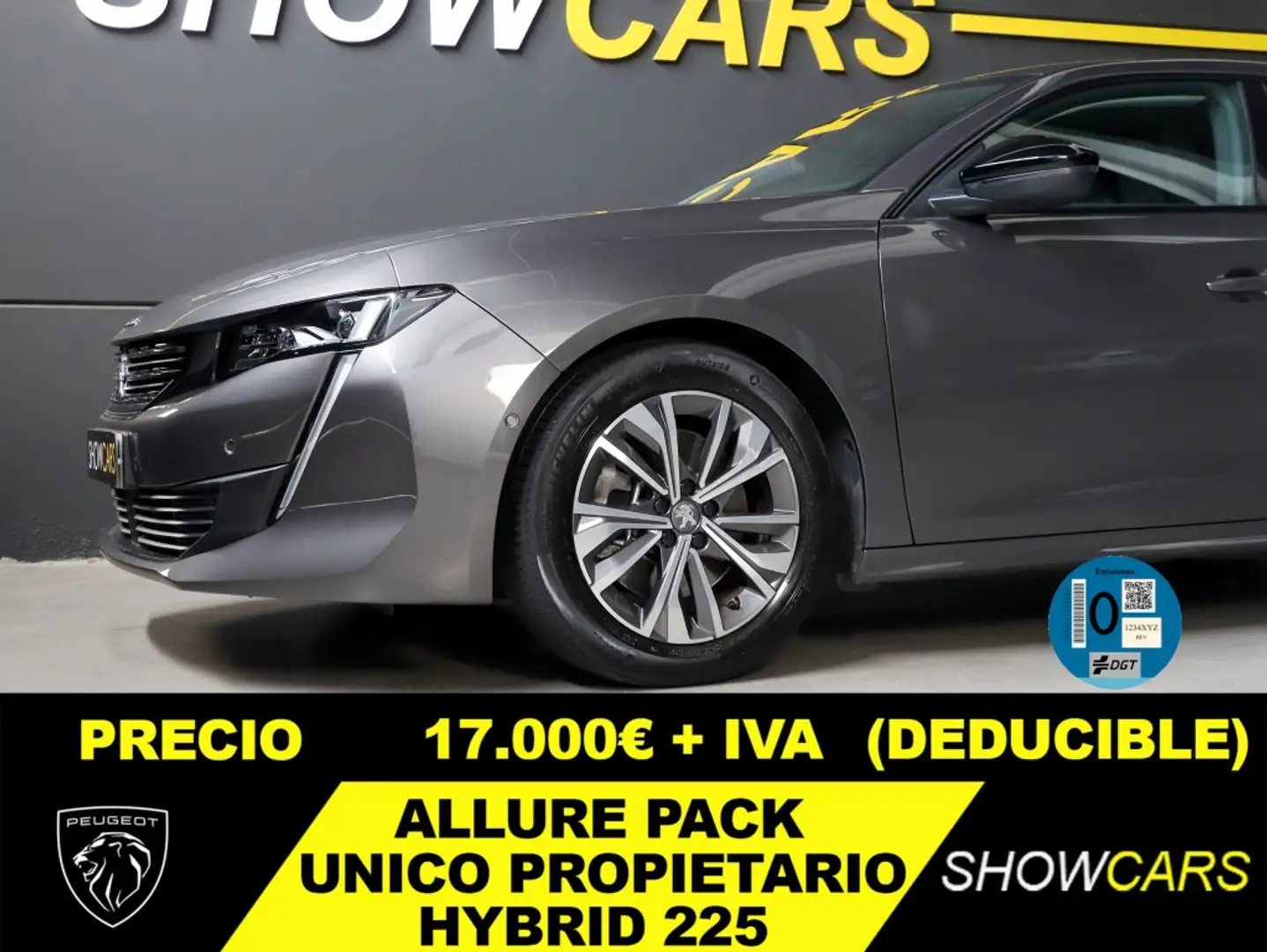 Peugeot 508 Hybrid 225 Allure Pack e-EAT8 Grey - 1
