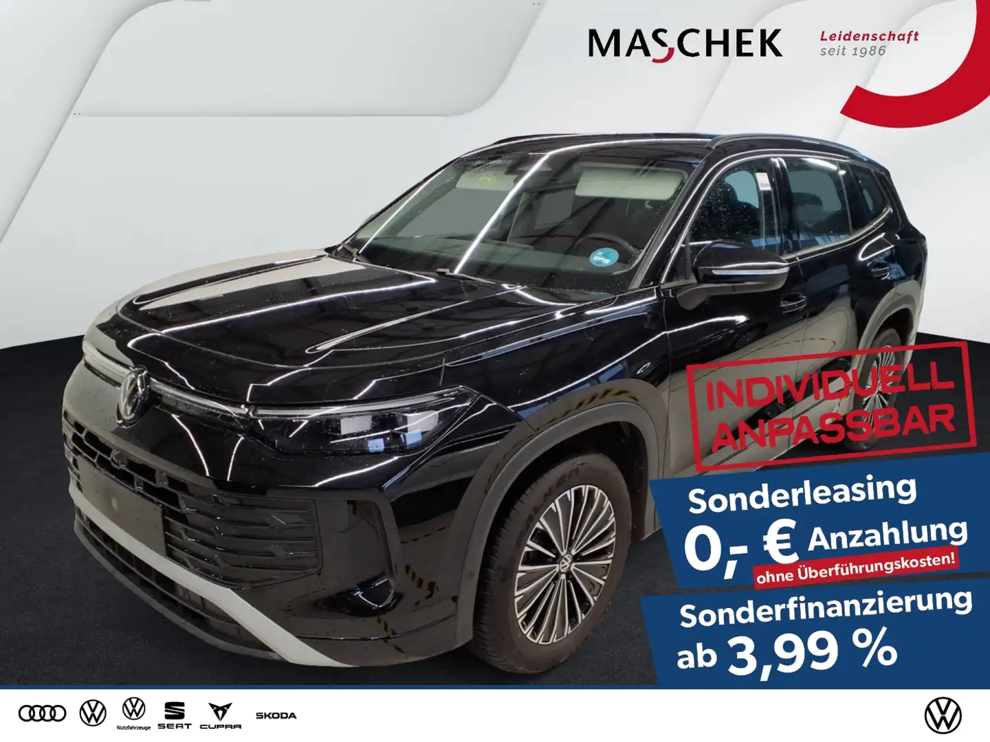 Volkswagen Tayron Life 1.5 TSI DSG AHK IQ Light RearView Ambiente Schwarz - 1