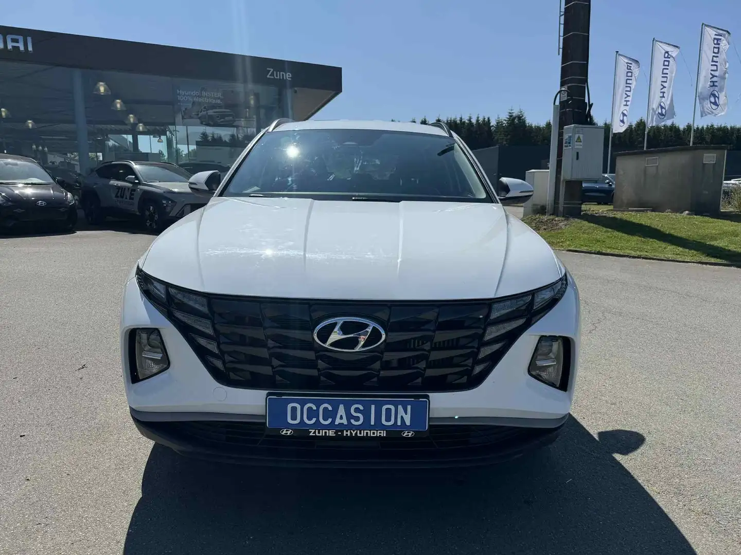 Hyundai TUCSON 1.6 T-GDi Techno - ATTACHE - BOITE MANU Blanc - 2