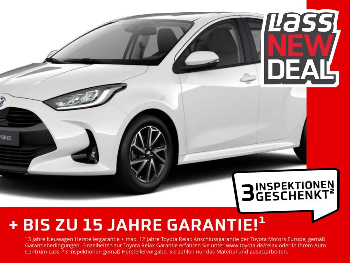 Toyota Yaris Team D Comfort-Paket SHZ+LHZ+R Kamera+LED+ Weiß - 1