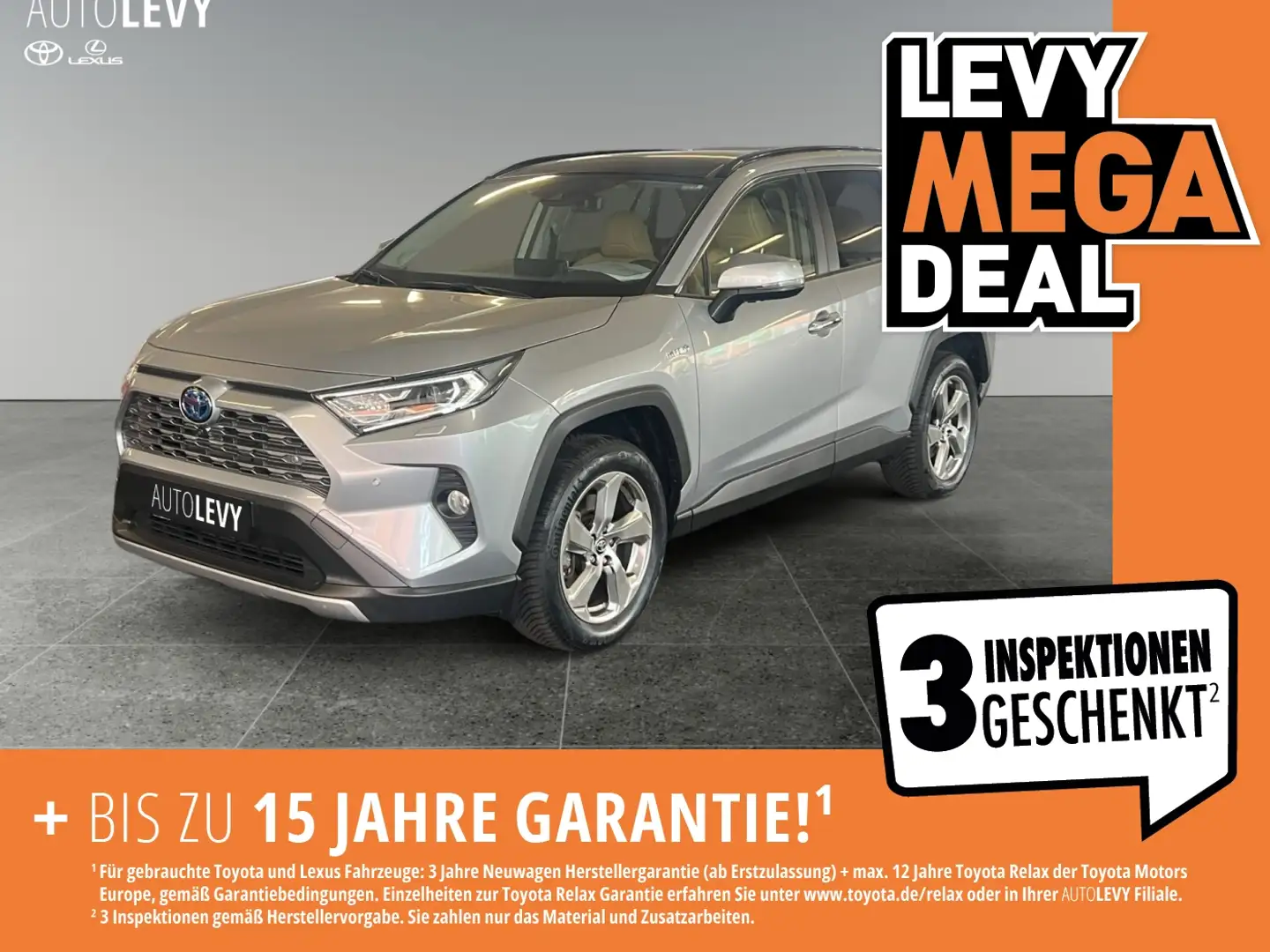 Toyota RAV 4 Hybrid 4x4 Lounge *PANO*360*CARPLAY* Silber - 1
