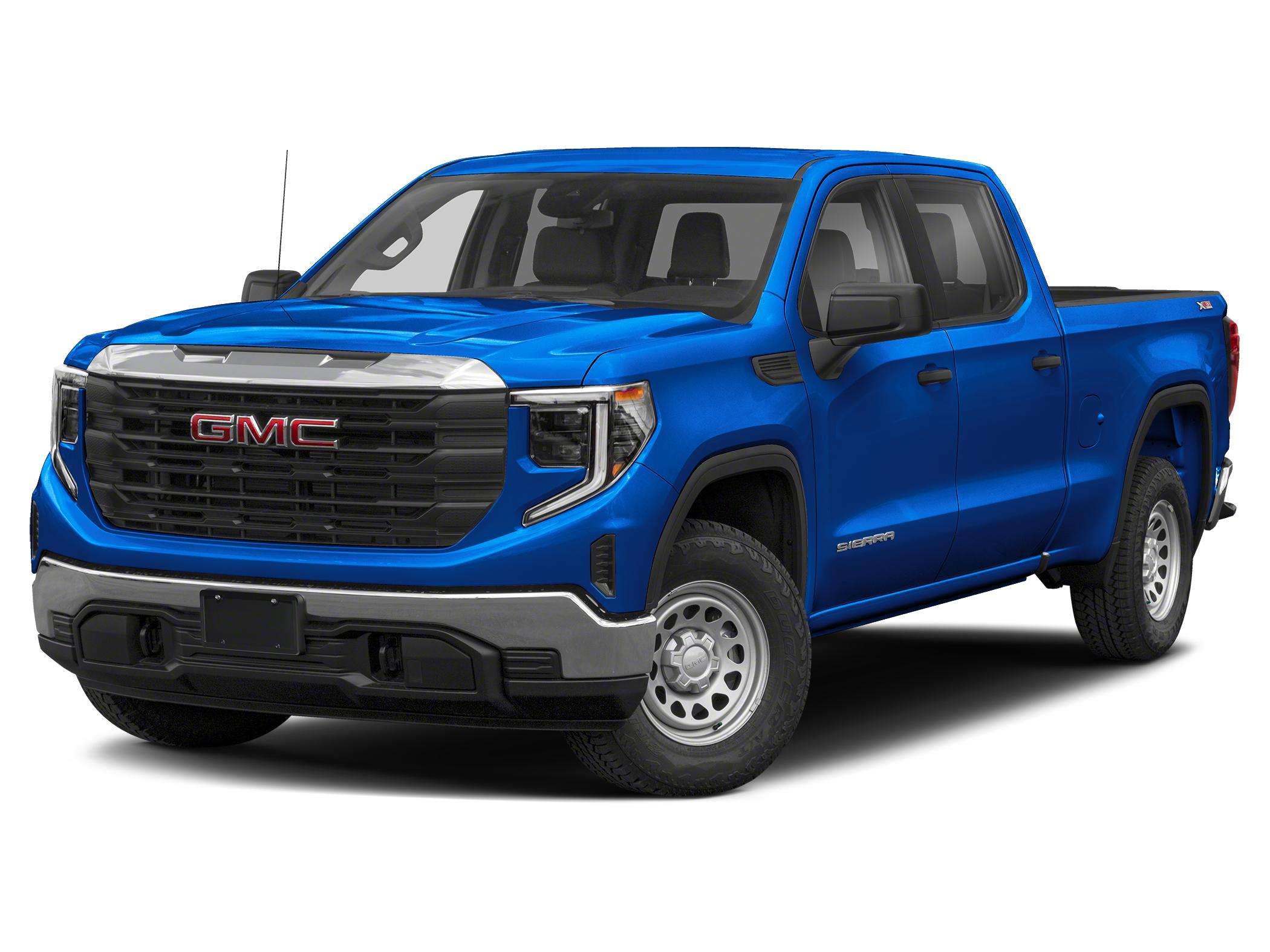 Blue 2022 GMC Sierra 1500 Pickup Truck Four-Wheel Drive Automatic