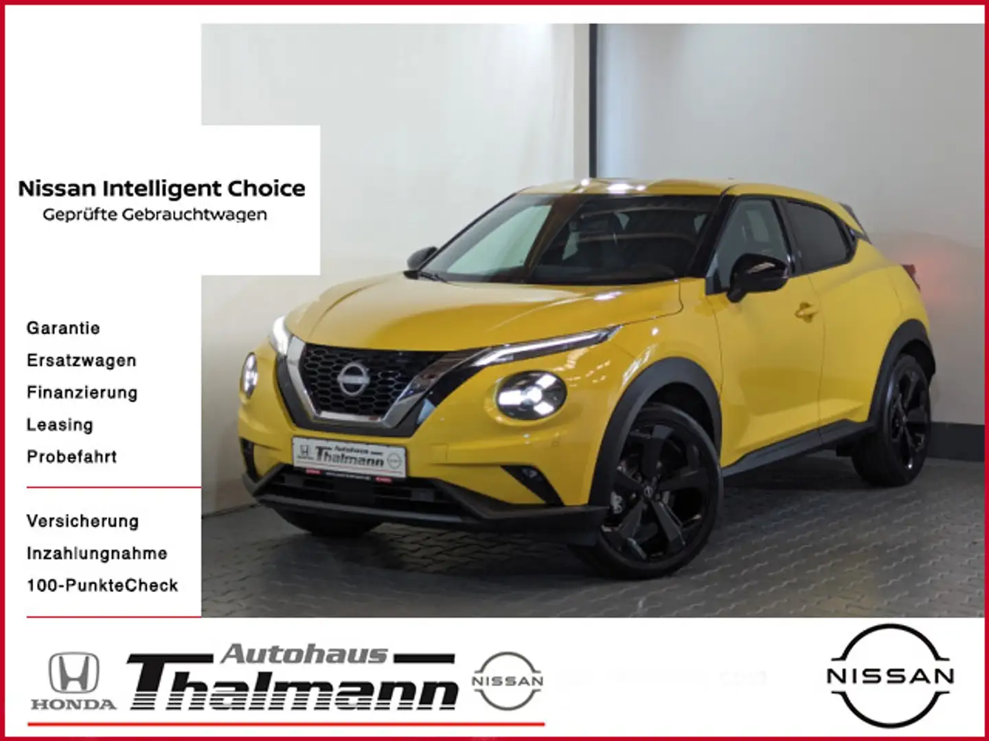 Nissan Juke 1.0 DIG-T Tekna DCT , Bose-Soundsystem Geel - 1