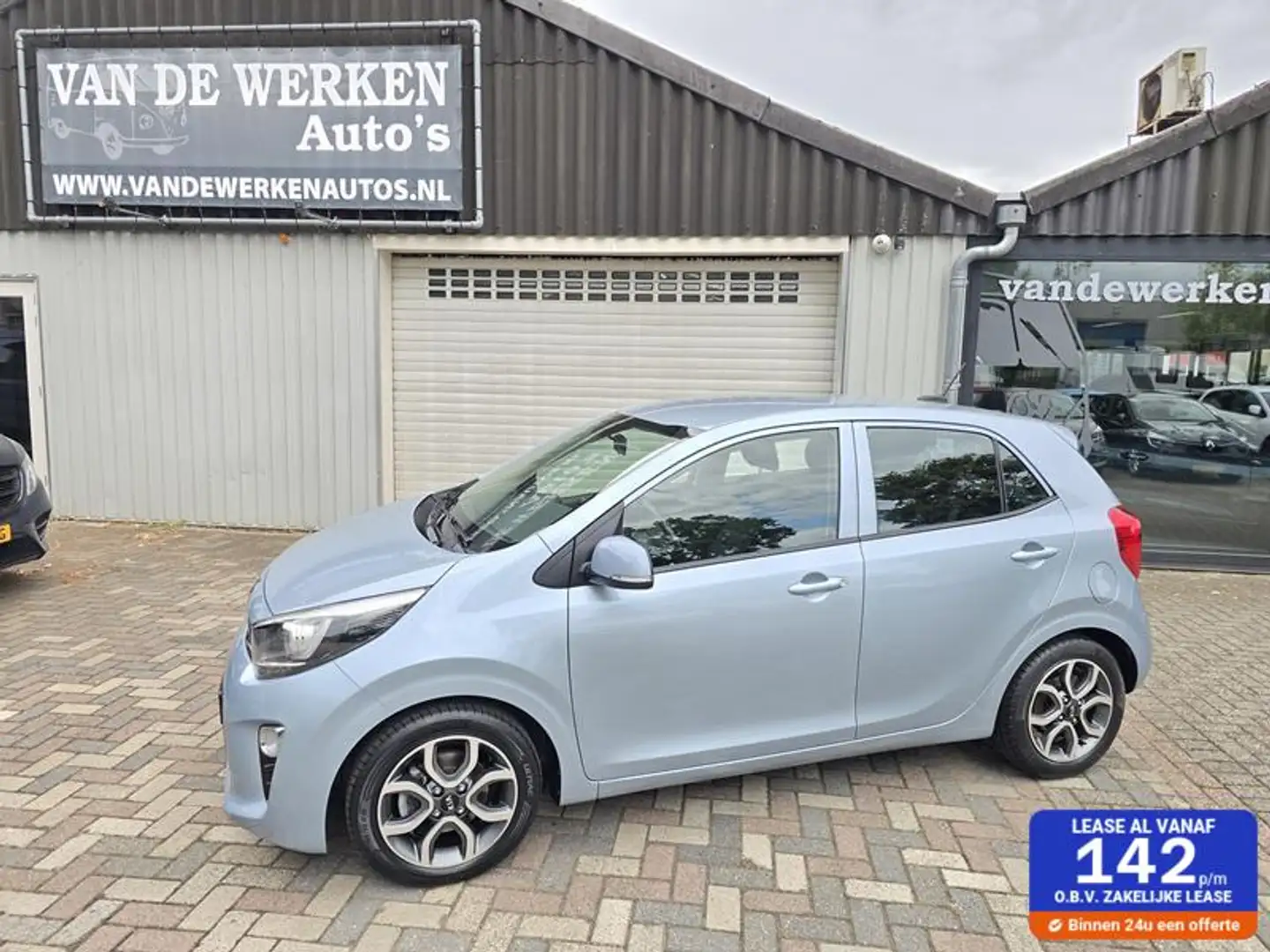 Kia Picanto 1.0 CVVT First Edition 5 zits Clima|Navi|Camera|Cr Blauw - 1