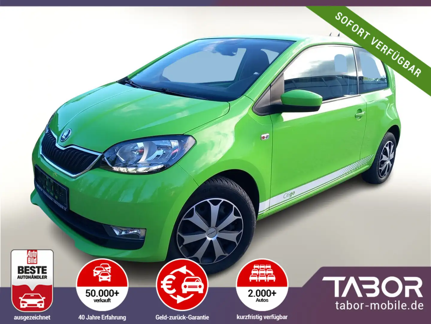 Skoda Citigo 1.0 60 Ambition Klima LM14Z Grün - 1