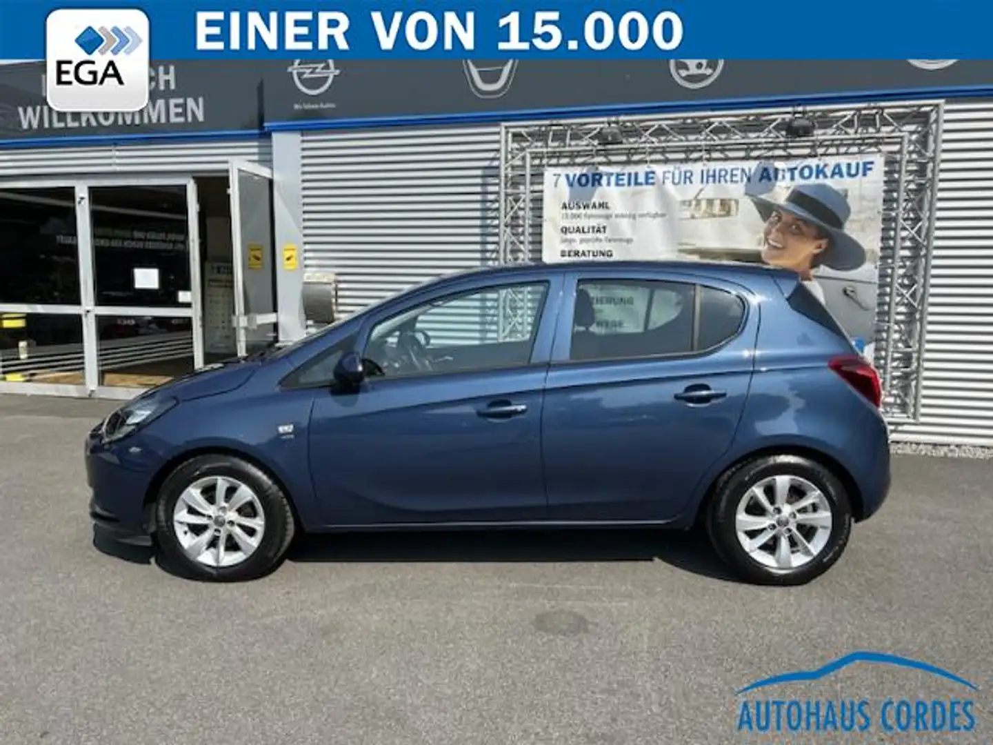 Opel Corsa 1.4  ACTIVE KLIMA*SZHG*BTH*SMART-LINK*PDC*5 TÜREN Blau - 2