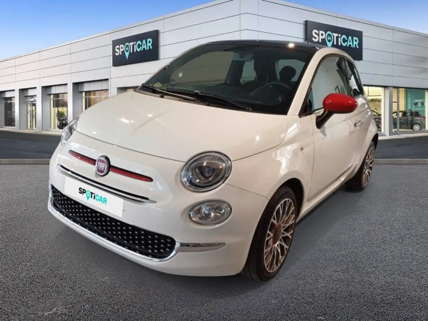 Fiat 500 2 1.0 Hybrid 70 (Red) Blanc - 1