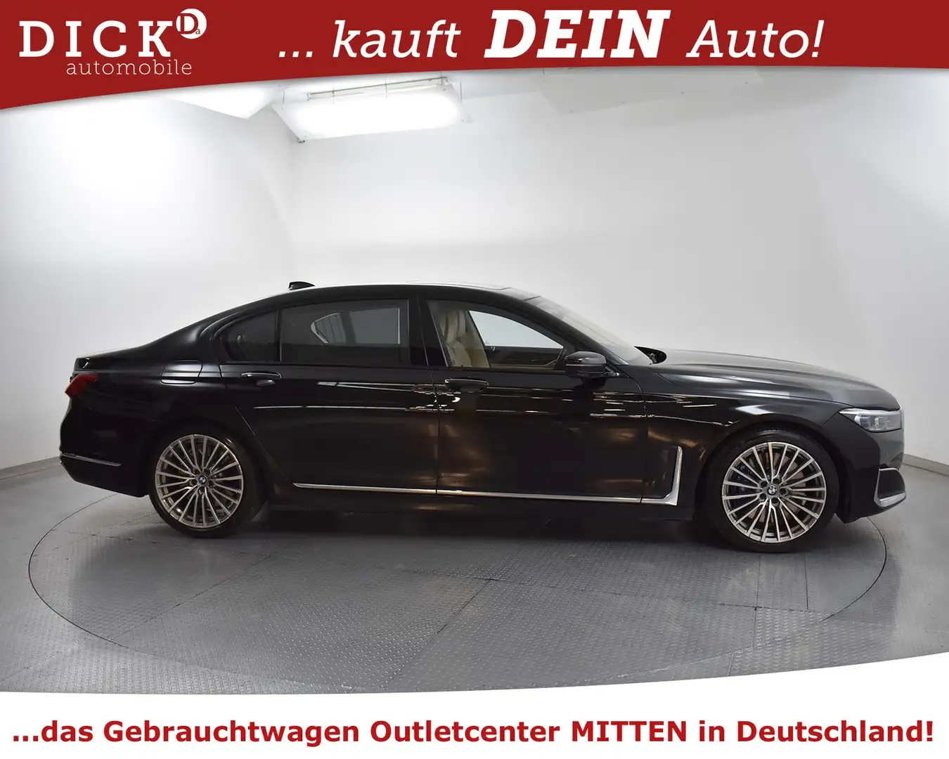 BMW 740 d xD Lang SHADO+MEMO+LASER+STHZ+HEAD+360+VOLL Schwarz - 2