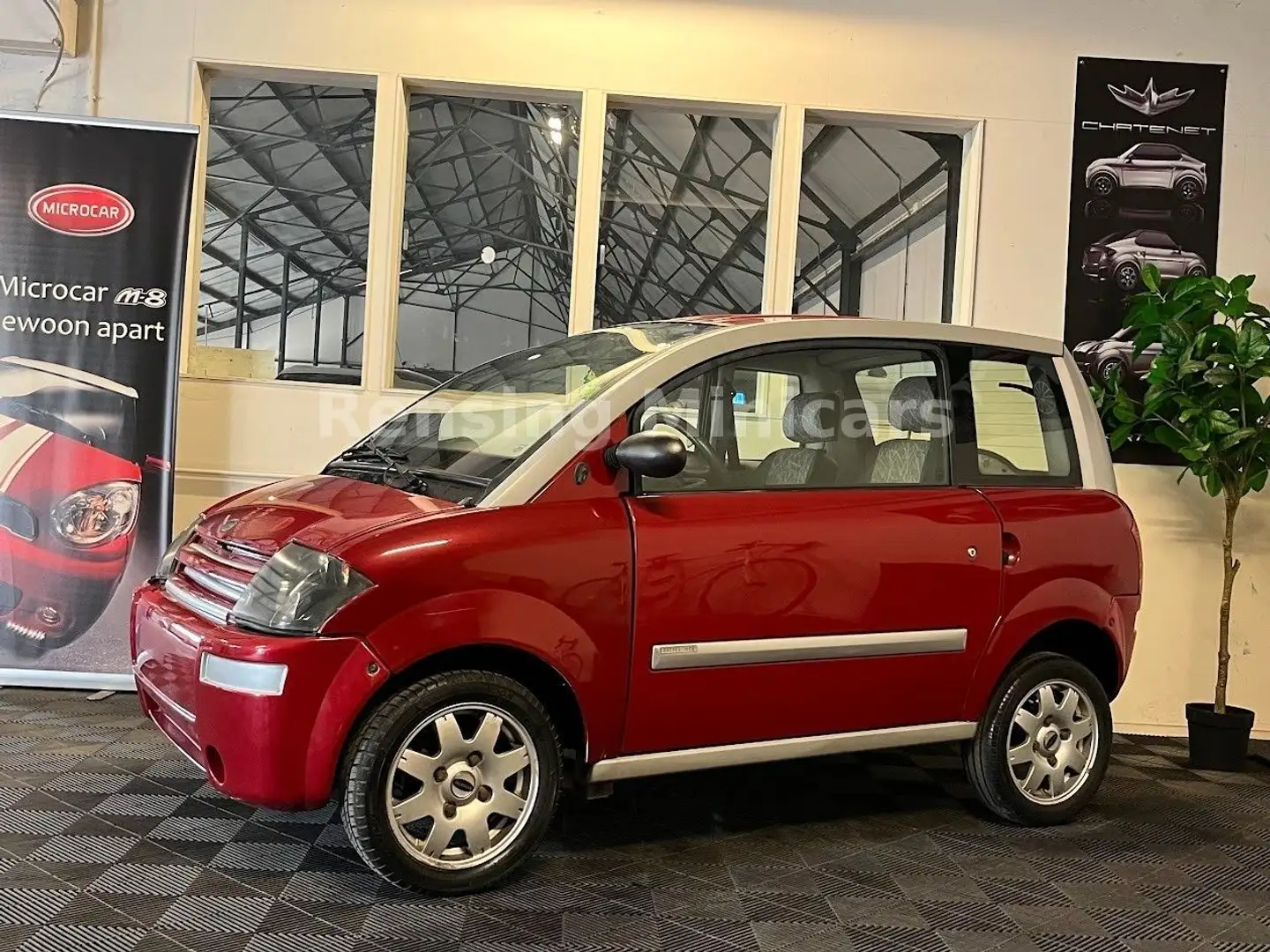 Microcar MC1 AIRBAG XXL Koffer Mopedauto Leichtmobile Rot - 1