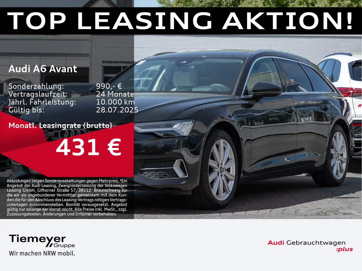 Audi A6 50 TFSIe Q ADVANCED UPE94 LM19 HD-ATRIX Schwarz - 1